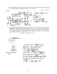 Mechanical Engineering Chapter 6 Homework&nbsp;A crane brake is lowering the load shown in Fig