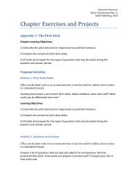 Entrepreneurship Appendix 1 Homework Instructor Resource Neck Entrepreneurship Sage Publishing 2018