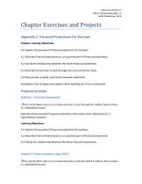 Entrepreneurship Appendix 2 Homework What Information From The Financial Statements Will