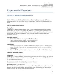 Entrepreneurship Chapter 12 Homework Cash Not Necessarily The Most Needed Asset