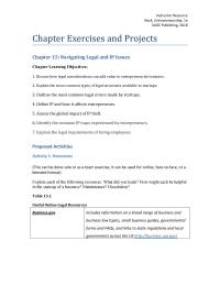 Entrepreneurship Chapter 15 Homework Compare And Contrast The Main Legal Structures