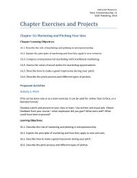 Entrepreneurship Chapter 16 Homework Explain The Principles Marketing And How They