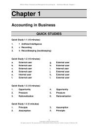 Accounting Chapter 1&nbsp;It suggests the company is more effectively