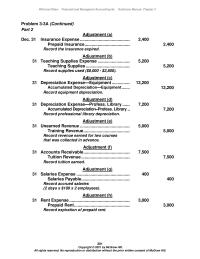 Accounting Chapter 3 Part Adventure Travel Income Statement For Month