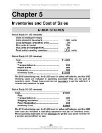 Accounting Chapter 5 Those three costs are not necessary to get the