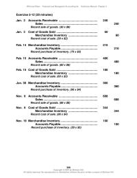 Accounting Chapter 5 Specific Identification&nbsp;Weighted Average Inventory Items