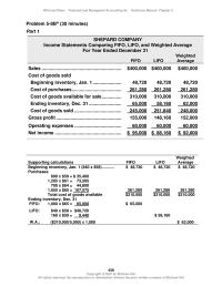 Accounting Chapter 5&nbsp;inventory errors on current and&nbsp;future financial