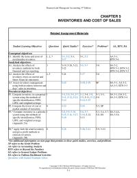 Accounting Chapter 5 DA refers to Tableau Dashboard Activities