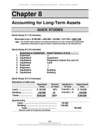 Accounting Chapter 8 Goodwill is not recorded by the company that has