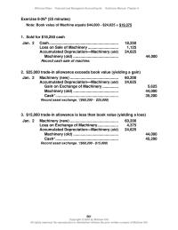 Accounting Chapter 8 trade-in allowance exceeds book value