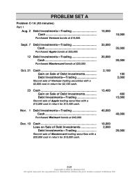 Accounting Chapter 9 The portfolio of available-for-sale securities