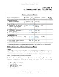 Accounting Chapter 9 Used Ensure Raw Materials Arrive Justin time For