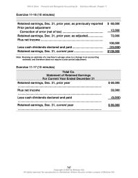 Accounting Chapter 11 Revising an estimate of a machine’s salvage value