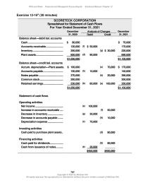 Accounting Chapter 12 Cash Flows From Financing Activities Cash Paid