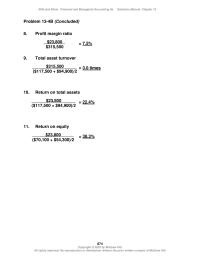 Accounting Chapter 13 Wild And Shaw Financial And Managerial Accounting