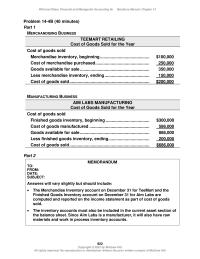 Accounting Chapter 14 Wild And Shaw Financial And Managerial Accounting