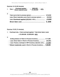 Accounting Chapter 15 Part Journal Entries For April Raw Materials