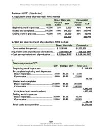 Accounting Chapter 16 E up Because Some Units The Production Process