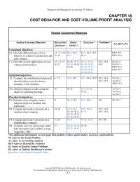Accounting Chapter 18 Contribution Margin And Breakeven Analysis Contribution Margin