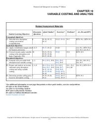 Accounting Chapter 19 Pricing Planning Production Many Companies Link Manager
