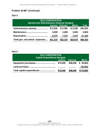 Accounting Chapter 20 Budgeting Also Helps Focus The Future And