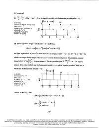 Software Design & Engineering Chapter 1 The signal is periodic if i is even, in which case the
