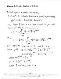 Software Design & Engineering Chapter 5&nbsp;The band width of H(w) is such that the