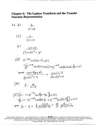Software Design & Engineering Chapter 6 Then the impulse response h(t) is given by
