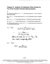 Software Design & Engineering Chapter 8 Obviously, there is a pole at s=-4, and roots