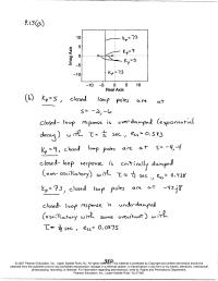 Software Design & Engineering Chapter 9 PI controller will pull the root locus to the right making
