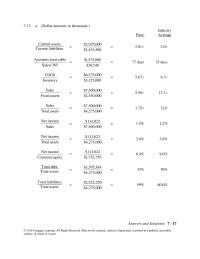 Finance Chapter 7&nbsp; The Firms Days Sales Outstanding Above The