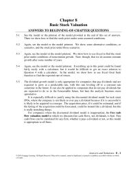 Finance Chapter 8&nbsp;Everything up to this point could be found&nbsp;fairly