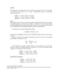 Finance Chapter 11 Why There Cost Associated With Reinvested Earnings