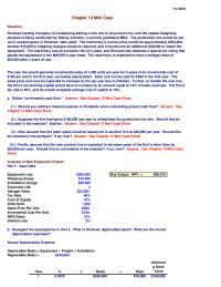 Finance Chapter 13 Should you subtract interest expense or dividends