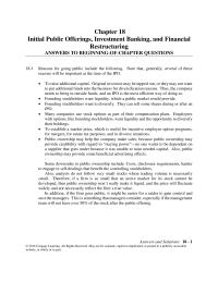 Finance Chapter 18 The Venture Capitalist Gets Seat The Companies