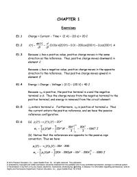 Electrical Engineering Chapter 1 Homework Electrons Move From P123 The Amount Energy