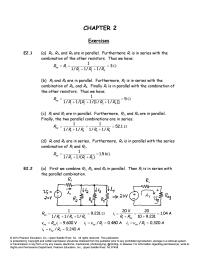 Electrical Engineering Chapter 2 Homework Thus The Current Through The Source