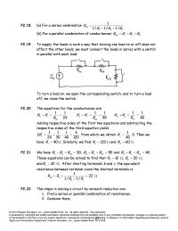 Electrical Engineering Chapter 2 Homework Adding respective sides of the first two equations