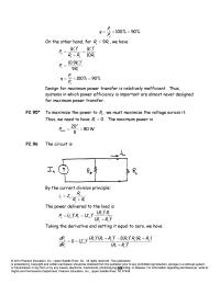 Electrical Engineering Chapter 2 Homework Large Power Dissipation Could Occur Leading Heating