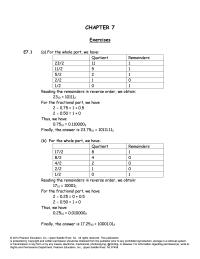 Electrical Engineering Chapter 7 Homework Then adding two leading zeros and forming groups of three bits
