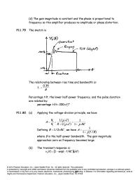 Electrical Engineering Chapter 11 Homework where B is the half-power bandwidth.