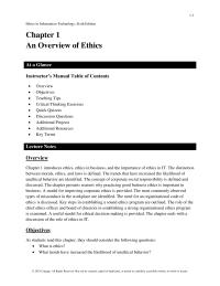 Business Ethics Chapter 1 Many Are Concerned That One Person Appointed