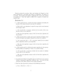 Chapter 5 Set up and solve a recurrence relation for the number