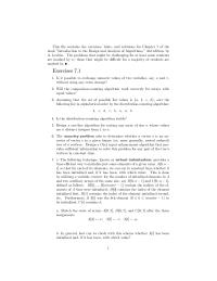 Chapter 7 The ancestry problem asks to determine whether