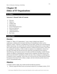 Business Ethics Chapter 10 What key legal and ethical issues are associated with