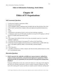 Business Ethics Chapter 10 Implement Version Control Processes And Appoint Quality