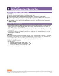 Chapter 6 Homework Furthermore, the cultural influences on patient and family