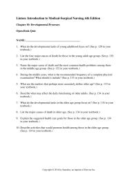 Chapter 10 Homework Describe What May Affect The Daily Functioning