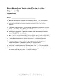 Chapter 21 Homework List And Describe The Stages Pressure Ulcers