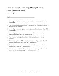 Chapter 22 Homework When Treating Patient With Dementia What Strategies